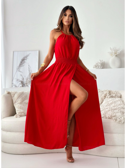 Sukienka maxi PANNARANO red