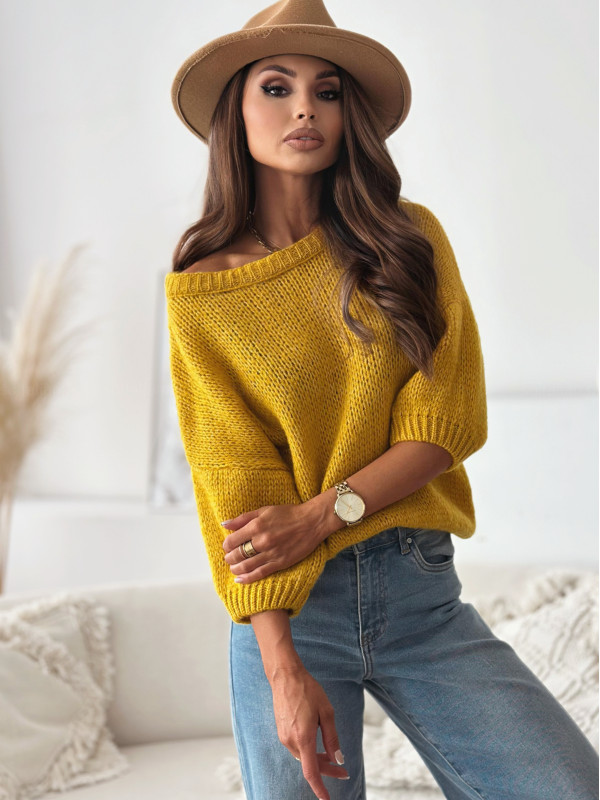 Sweter PEGGY mustard