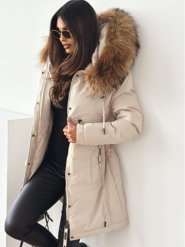 Płaszcz/parka BRIXTON nude