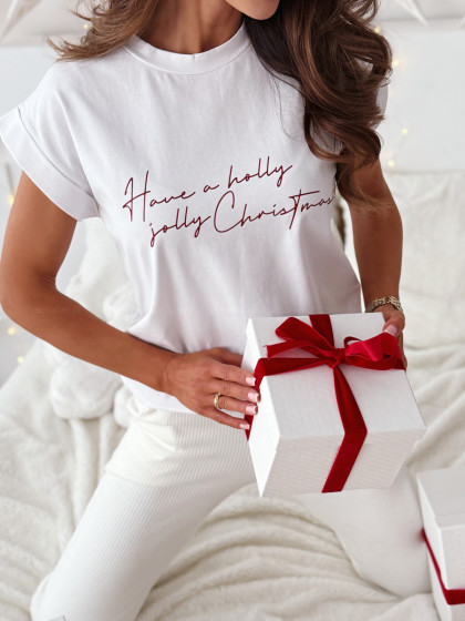 T-shirt A HOLLY JOLLY...