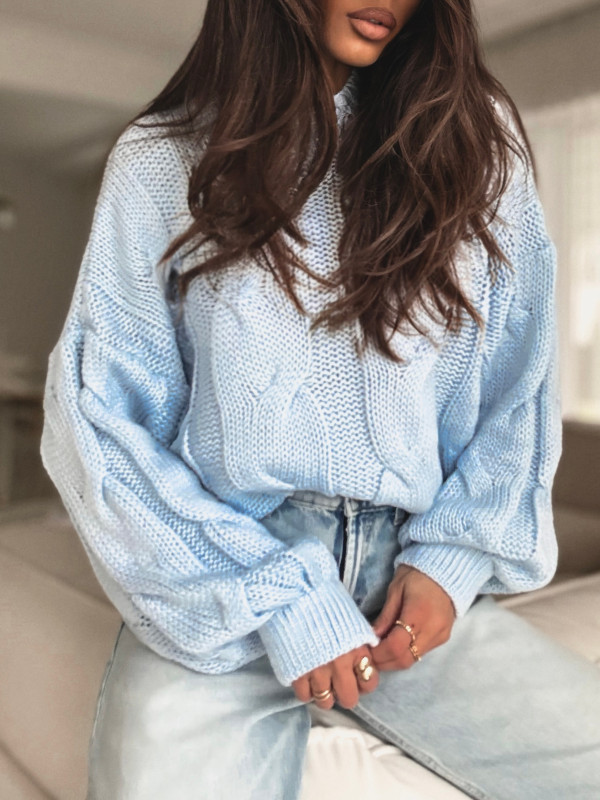 Sweter AMANDA baby blue