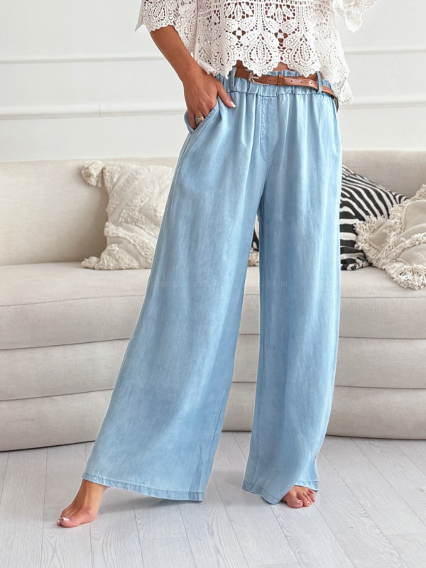 Spodnie wide AUDREY light jeans