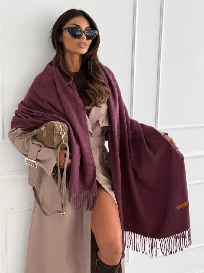 kaszmirowo-weniany-szal-autumn-basic-plum