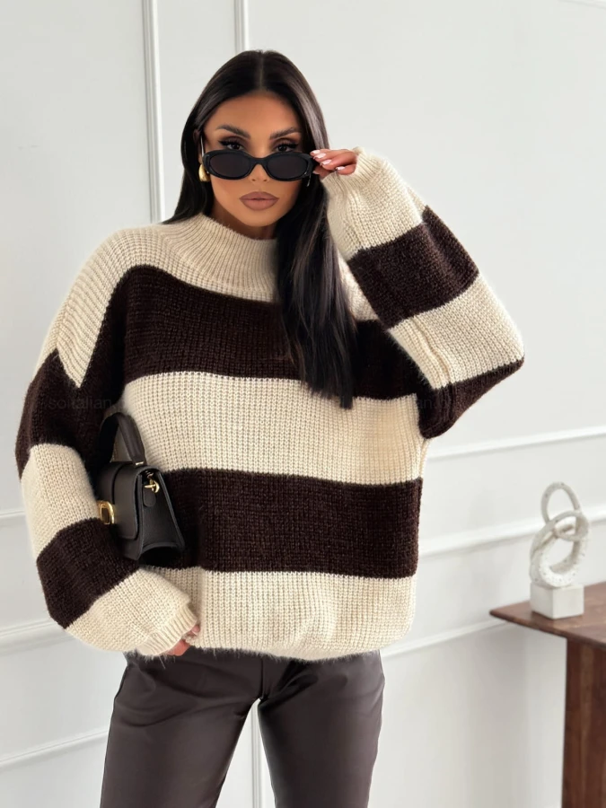 sweter-harvey-strips-chocolatenude