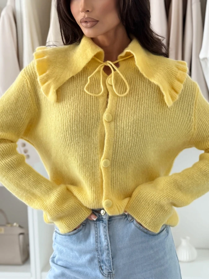 kardigan-z-konierzykiem-andrea-yellow