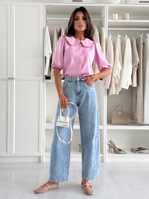 bluzka-koszulowa-frill-candy-pink-z-konierzykiem