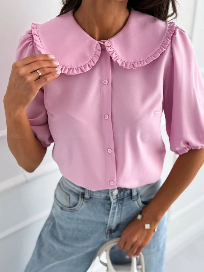 bluzka-koszulowa-frill-candy-pink-z-konierzykiem