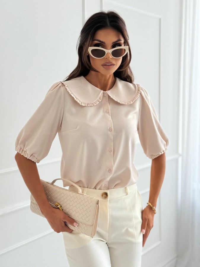 bluzka-koszulowa-frill-nude-z-konierzykiem