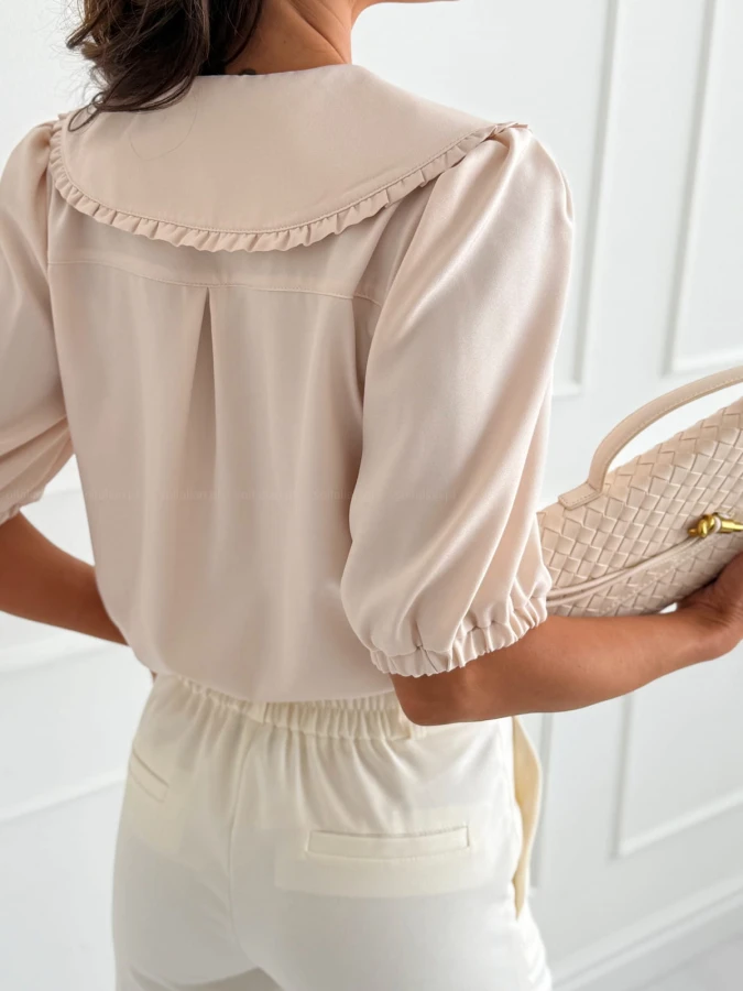 bluzka-koszulowa-frill-nude-z-konierzykiem