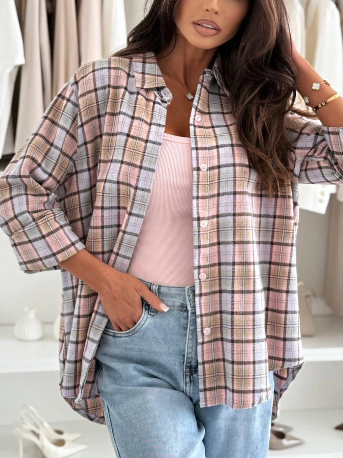 koszula-w-krate-torry-pinkbeige