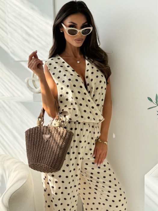 komplet-alenna-dots-nudechocolate-topspodnie