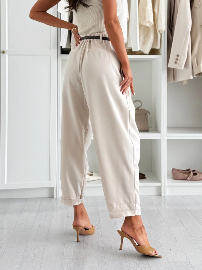 spodnie-foley-nude-z-gumka-w-pasie