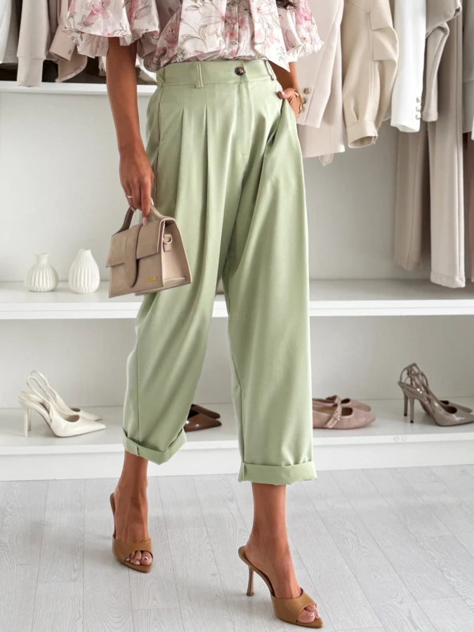 spodnie-foley-pistachio-z-gumka-w-pasie