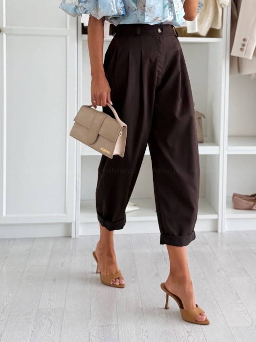 spodnie-foley-chocolate-z-gumka-w-pasie