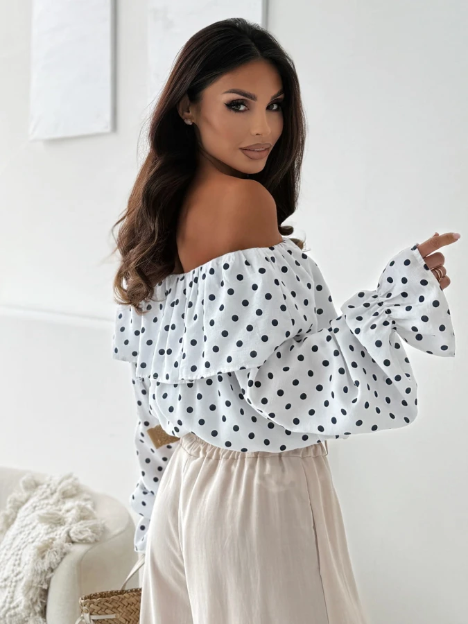 bluzkahiszpanka-dottie-white