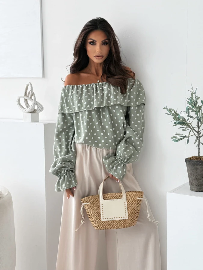 bluzkahiszpanka-dottie-khaki
