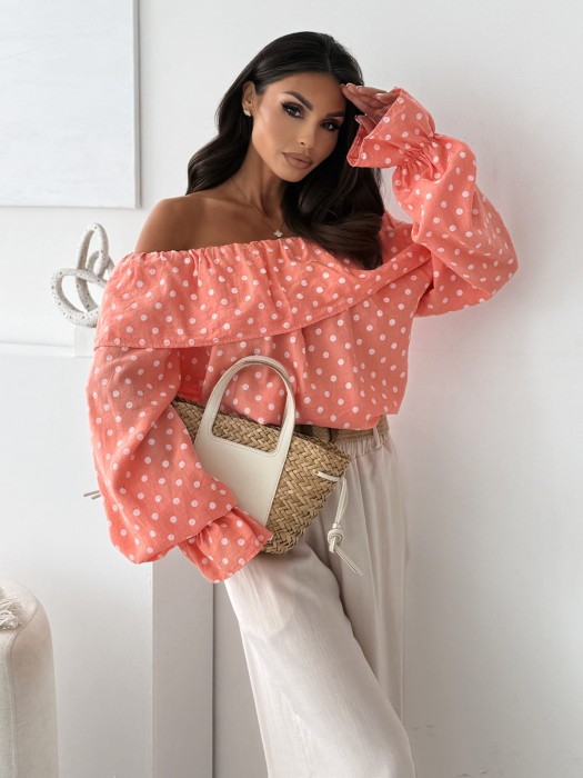 bluzkahiszpanka-dottie-coral
