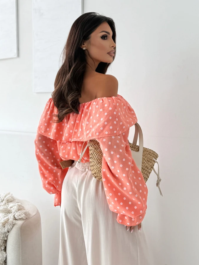 bluzkahiszpanka-dottie-coral