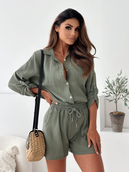 komplet-muslinowy-villaggio-de-leo-khaki